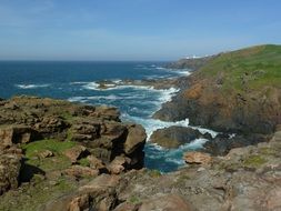 High rocky coast