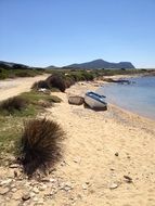 boat on greece beach