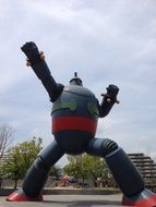 iron chef as a huge sculpture
