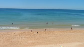 panorama of the sandy beach in beira mar