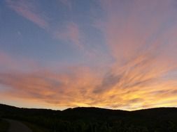 beautiful colorful sunset twilight sky