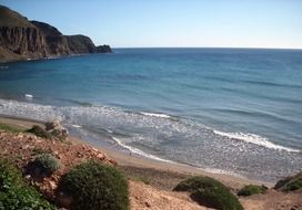 scenic beach, spain, La Isleta del Moro