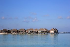 ocean huts in the maldives