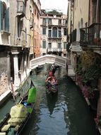 beautiful alley in city, italy, venice