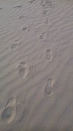 Walking on the sand on beach