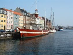 ships near the coast in copenhagen