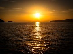 evening mood at the sea