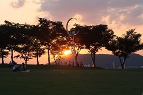really beautiful glow sunset