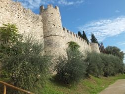 ancient castle in Moniga del Garda