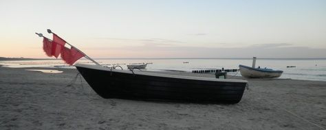 boats on the coast of the Baltic Sea