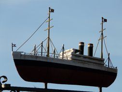 the ship is on the beams