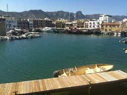 panoramic view of the port of the Mediterranean Sea