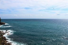 beautiful view of the lonely sea