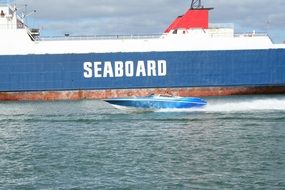 speed boat at the port in Miami