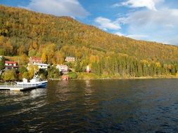 scenic coastline at autumn, Norwey