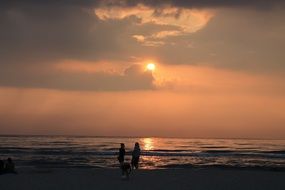 north sunset sky