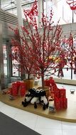 decorated tree for chinese new year