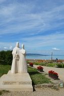 statues in the village of Tihany on Lake Balaton