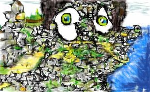 cartoon abstraction as an illustration