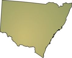new south wales map drawing