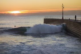 pier sunset