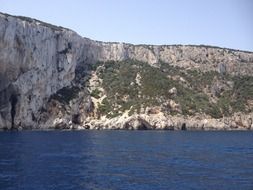 High rocky coast in Italy