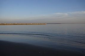 evening over the beach, france, Saint-Nazaire