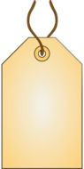 yellow label on a suitcase