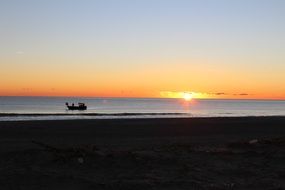 sunset romance on the beach