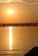 sunset beach baltic sea sky romantic