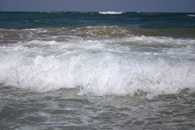 Boiling waves on the coast of Crete