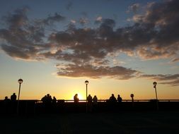 sylt island at the sunset