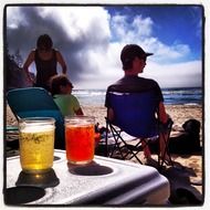 beer relaxing beach homebrew