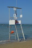 lifeguard house on seashore