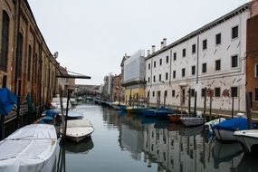 venice channel boats quiet water