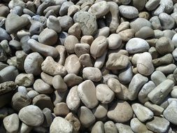 gray pebbles on the beach