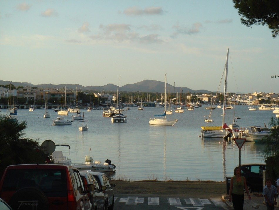 boats in the ocean harbor