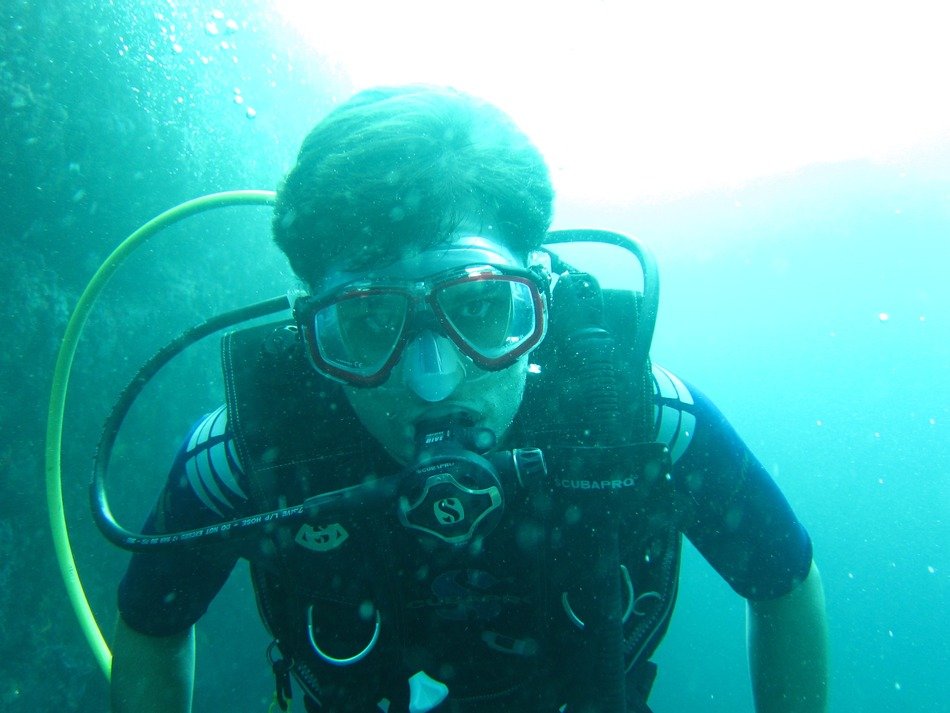 very beautiful scube diver