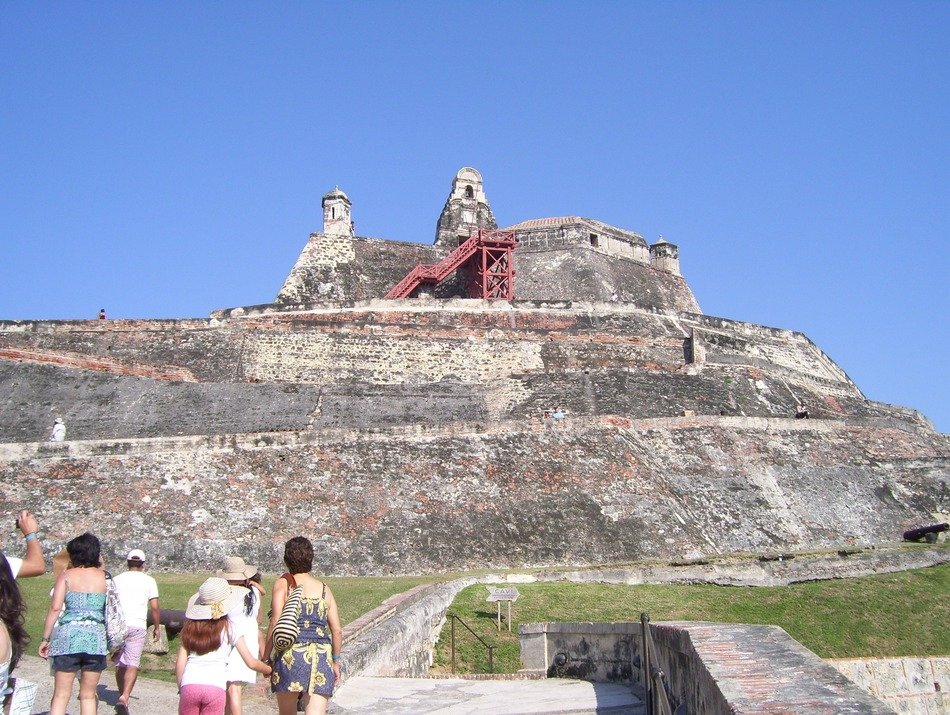 landscape of View of the historic fortress in Cartagena