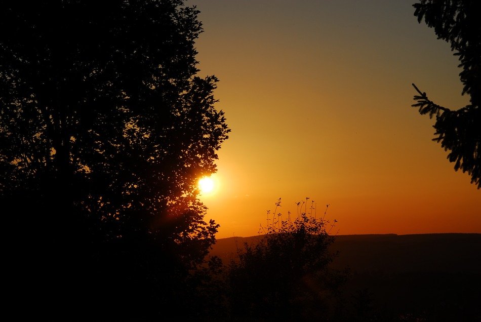 Sunset in evening
