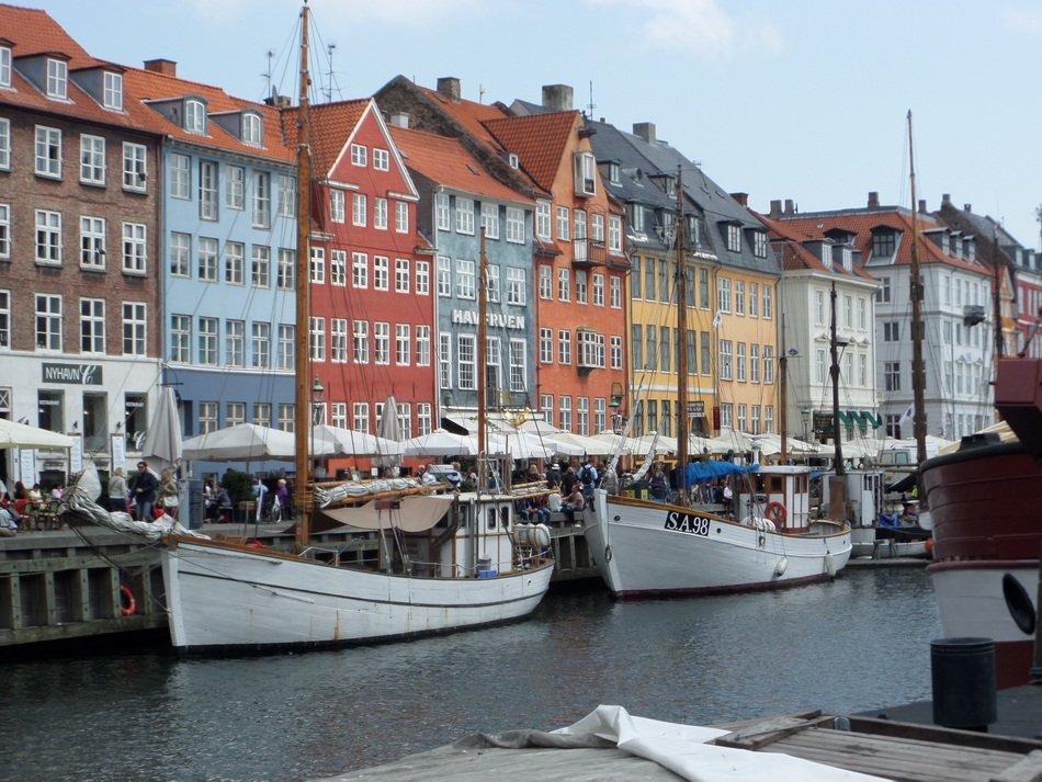 boats on the marina in copenhagen
