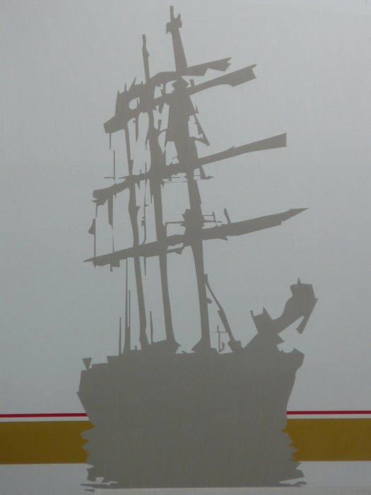 picture of swimming pirate ship