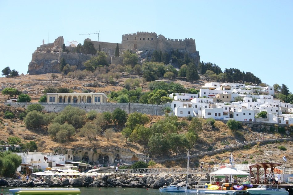 Beautiful rhodes town