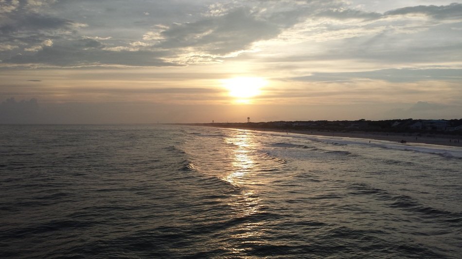 Sunset on Oak Island