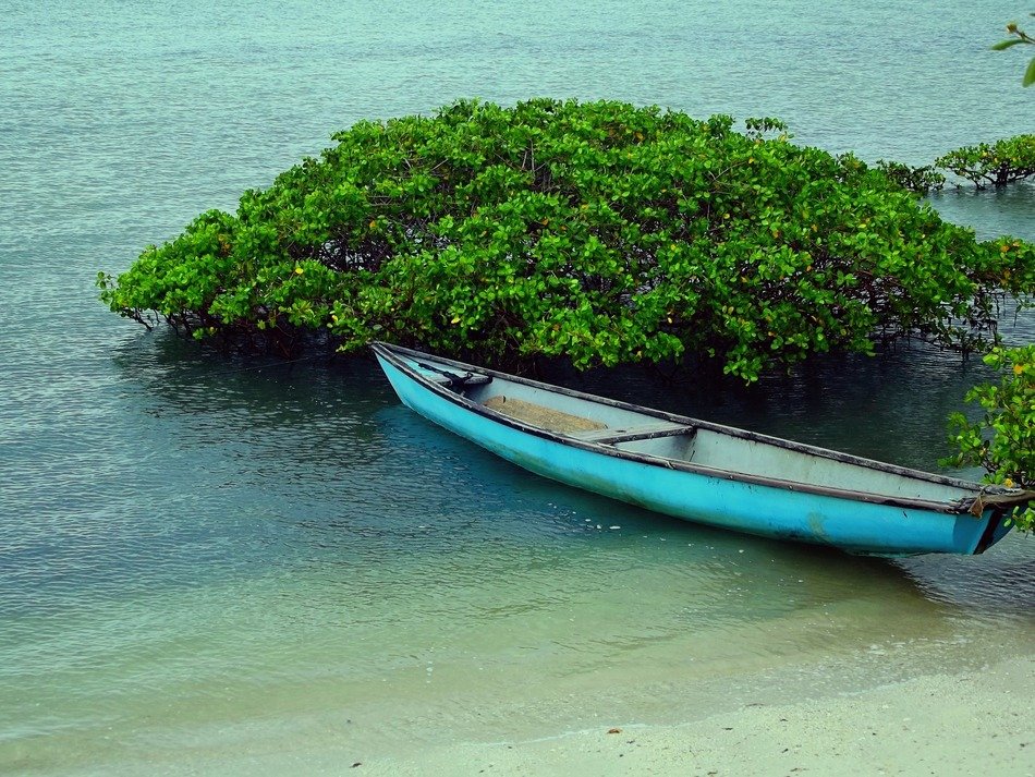 boat near beach
