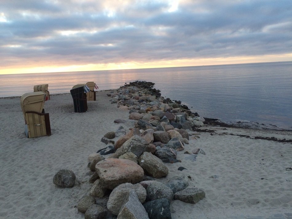 stones on the ocean