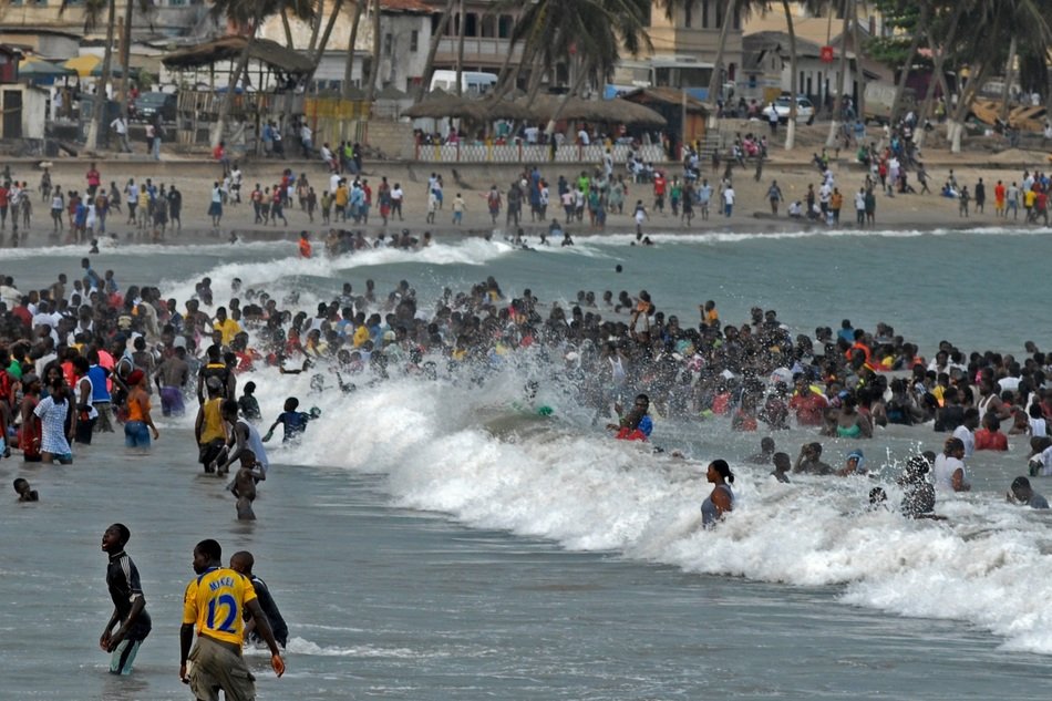 Landscape of Beach in ghana