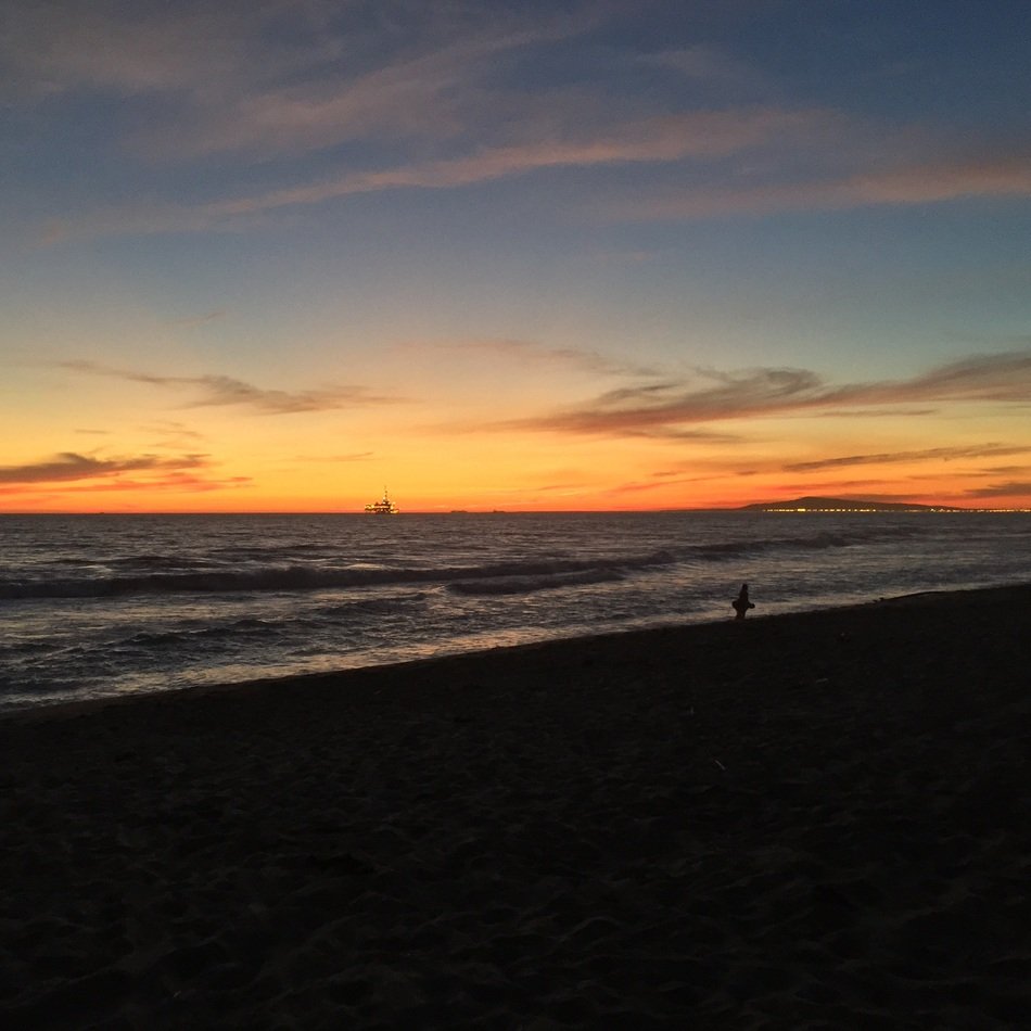 beautiful bright sunset