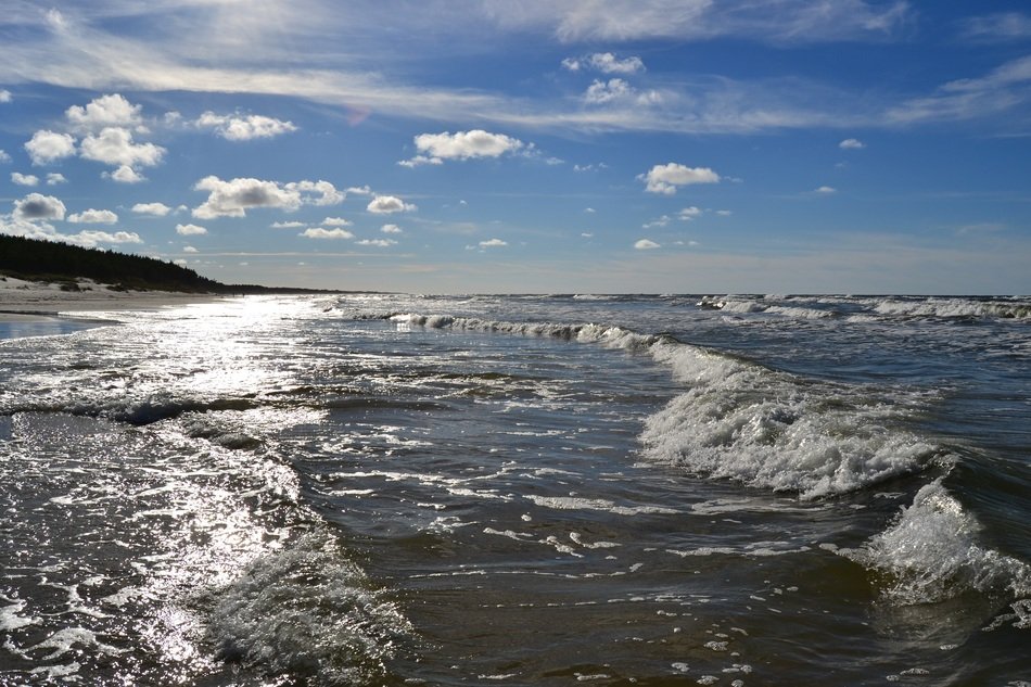 beautiful bright coastline