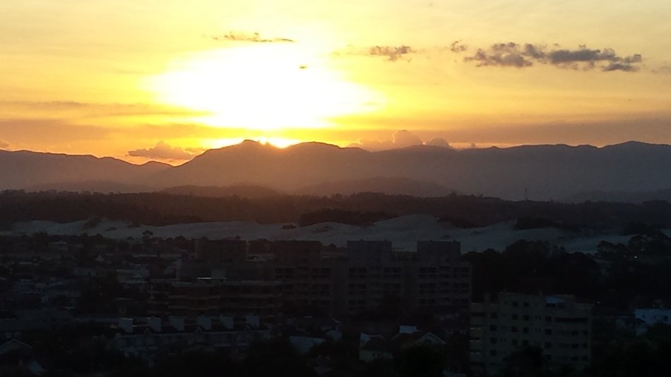 sunset on the coast of gaucho